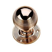 Solid Bronze 55mm Reeded Ball Style Door Knobs