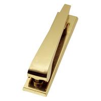 solid brass contemporary front door knocker 159x38mm