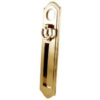Solid Brass Vertical Edwardian Trinity Letter Box 282x60mm
