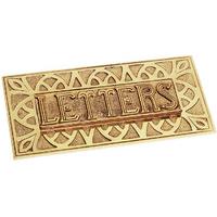 Solid Brass Embossed Letter Box 241x114mm