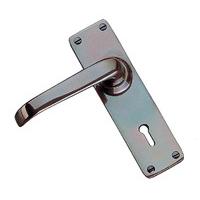 Solid Bronze Keyhole Door Handle Set 152x41mm