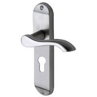 sorrento sc7348 aurora satin chrome euro profile lock door furniture