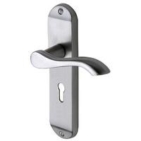 Sorrento SC7350 Aurora Satin Chrome Lever Lock Door Furniture