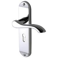 Sorrento SC7350 Aurora Chrome Lever Lock Door Furniture