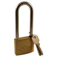 solid brass 50mm extended shackle padlock