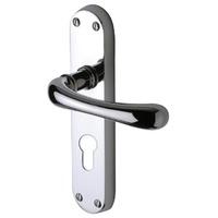 Sorrento SC6348 Donna Chrome EURO PROFILE Lock Door Furniture