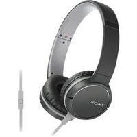 sony mdr zx660ap hi fi headphones black grey