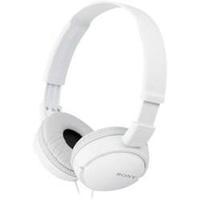 sony mdr zx110 hi fi headphones white