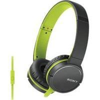 sony mdr zx660ap hi fi headphones black green