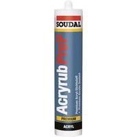 Soudal ACRYRUB PRO P Acrylic Colour White 9201 310 ml