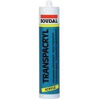 soudal acryrub acrylic colour transparent 9200 310 ml