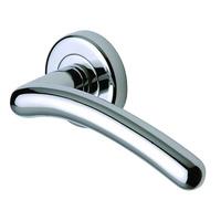 Sorrento Ico Lever on Rose Pair - Polished Chrome