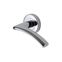 Sorrento Tosca Lever on Rose Pair - Polished Chrome