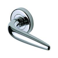 Sorrento Goccia Lever on Rose Pair - Polished Chrome