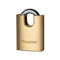 Solid Brass 40mm Padlock 5-Pin Shrouded Shackle
