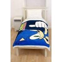 Sonic - Spin Coral - Fleece Blanket