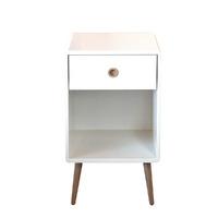 Soft Line Bedside Drawer White