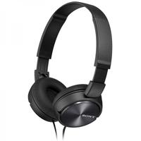 Sony Folding Stereo Headphones Metallic Black