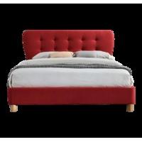 Sova Fabric Bed - Ruby Red Double