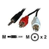 Soundcard Cord 3.5-mm Jack To 2 X Rca Male- 5m