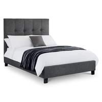 Sorrento Slate Upholstered Bed Frame - Double