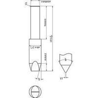 soldering tip chisel shaped toolcraft tip size 255 mm content 1 pcs