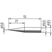 Soldering tip Pencil-shaped, elongated Ersa 842 SD LF Tip size 0.8 mm Content 1 pc(s)