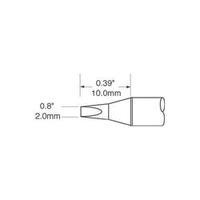 soldering tip chisel shaped oki by metcal sfv ch20 tip size 2 mm conte ...