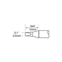 soldering tip chisel shaped oki by metcal sfp ch25 tip size 25 mm tip  ...