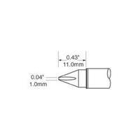 soldering tip chisel shaped oki by metcal sfv ch10 tip size 1 mm tip l ...