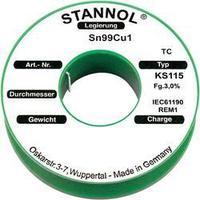 Solder, lead-free Reel Stannol KS115 SN99Cu1 100 g 0.7 mm