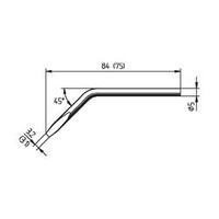 Soldering tip Chisel-shaped, angled, ERSADUR Ersa 052JD Tip size 3.1 mm Content 1 pc(s)