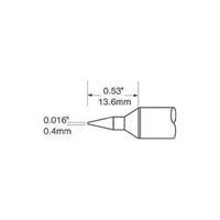 Soldering tip Tapered, narrow OKI by Metcal SFV-CNL04 Tip size 0.4 mm Tip length 13.6 mm Content 1 pc(s)