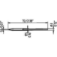 Soldering tip Chisel-shaped Ersa 212 ED LF Tip size 1.8 mm Content 1 pc(s)