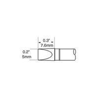 Soldering tip Chisel-shaped OKI by Metcal SFP-CH50 Tip size 5 mm Tip length 7.6 mm Content 1 pc(s)