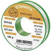 Solder Reel Stannol HS10-Fair Sn99.3Cu0.7 100 g 0.5 mm