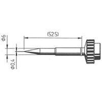 soldering tip pencil shaped ersadur ersa 612 sd lf tip size 04 mm cont ...