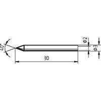 Soldering tip Pencil-shaped Ersa 012 BD Tip size 0.3 mm Content 1 pc(s)