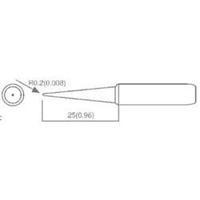 Soldering tip Pencil-shaped TOOLCRAFT T-LB Tip size 0.2 mm Tip length 25 mm Content 1 pc(s)