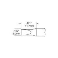 soldering tip chisel shaped oki by metcal sfv ch50 tip size 5 mm tip l ...