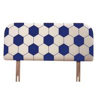 soccer headboard blue small single