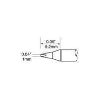 soldering tip chisel shaped oki by metcal sfp ch10 tip size 1 mm tip l ...