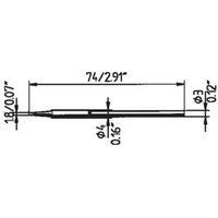 Soldering tip Chisel-shaped Ersa 212 KD LF Tip size 1.8 mm Content 1 pc(s)