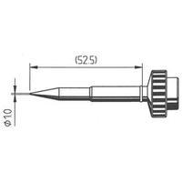 Soldering tip Pencil-shaped, ERSADUR Ersa 612 BD LF Tip size 1 mm Content 1 pc(s)