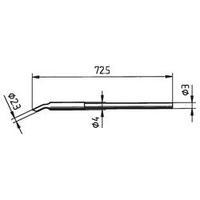 Soldering tip Bevelled Ersa 212 MS Tip size 2.3 mm Content 1 pc(s)