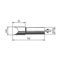 Soldering tip Chisel-shaped, strengthened, nickel plated Ersa 552MZ Tip size 35 mm Content 1 pc(s)