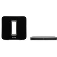 Sonos Playbase and Subwoofer in Black