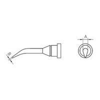 Soldering tip Round, long, bent Weller LT-1SLX Tip size 0.4 mm Tip length 22 mm Content 1 pc(s)