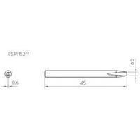 Soldering tip Chisel-shaped Weller 4SPI15211-1 Tip size 2 mm Content 1 pc(s)