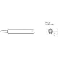 soldering tip chisel shaped weller nt k tip size 12 mm content 1 pcs